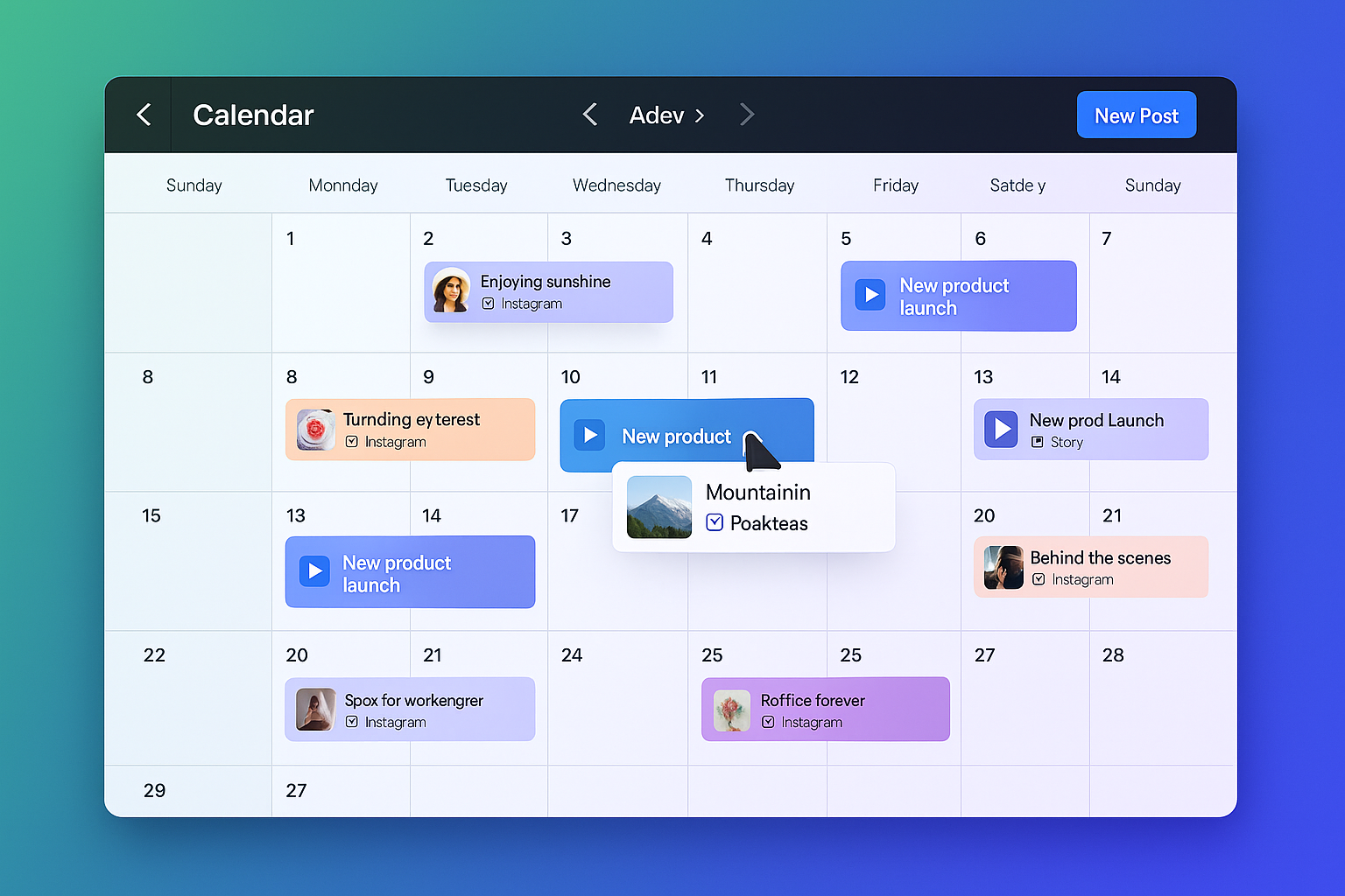 Content Calendar