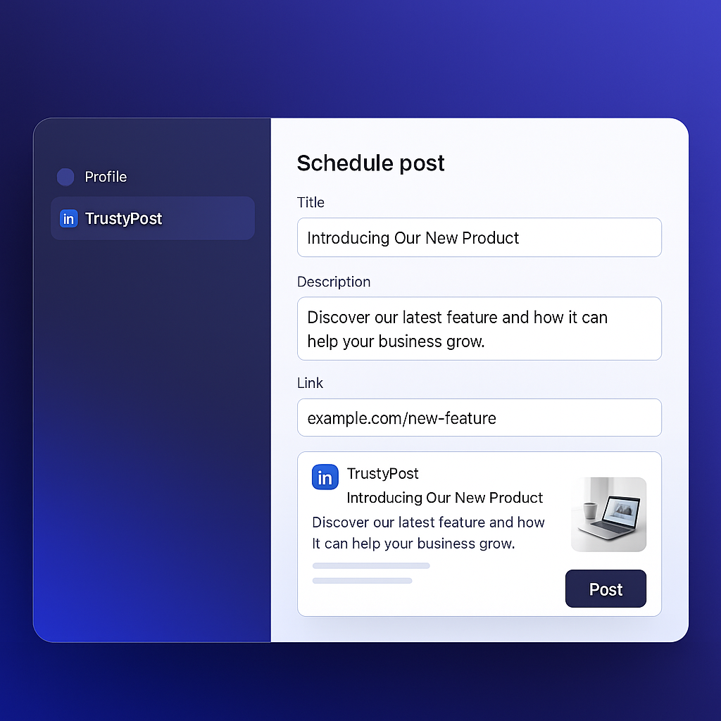 LinkedIn Post Scheduler