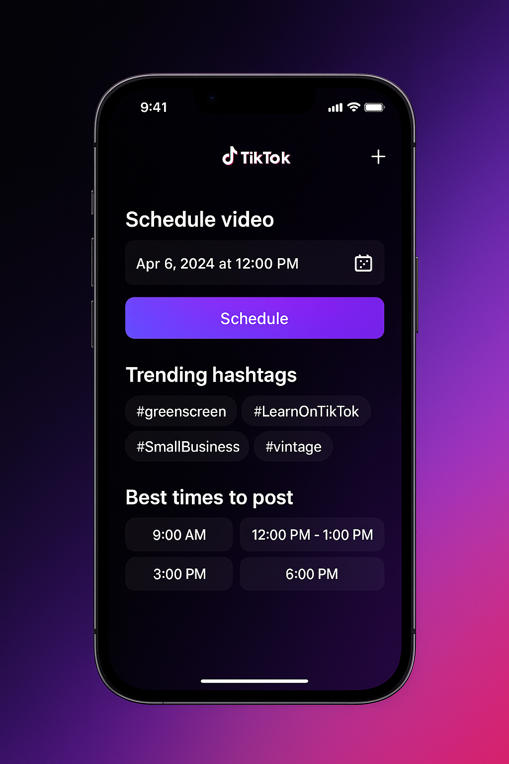 TikTok Video Scheduler