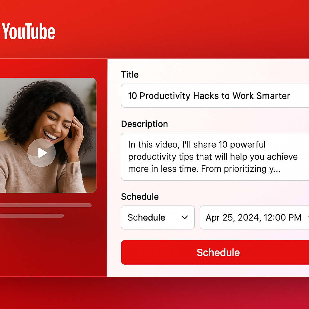 YouTube Video Scheduler